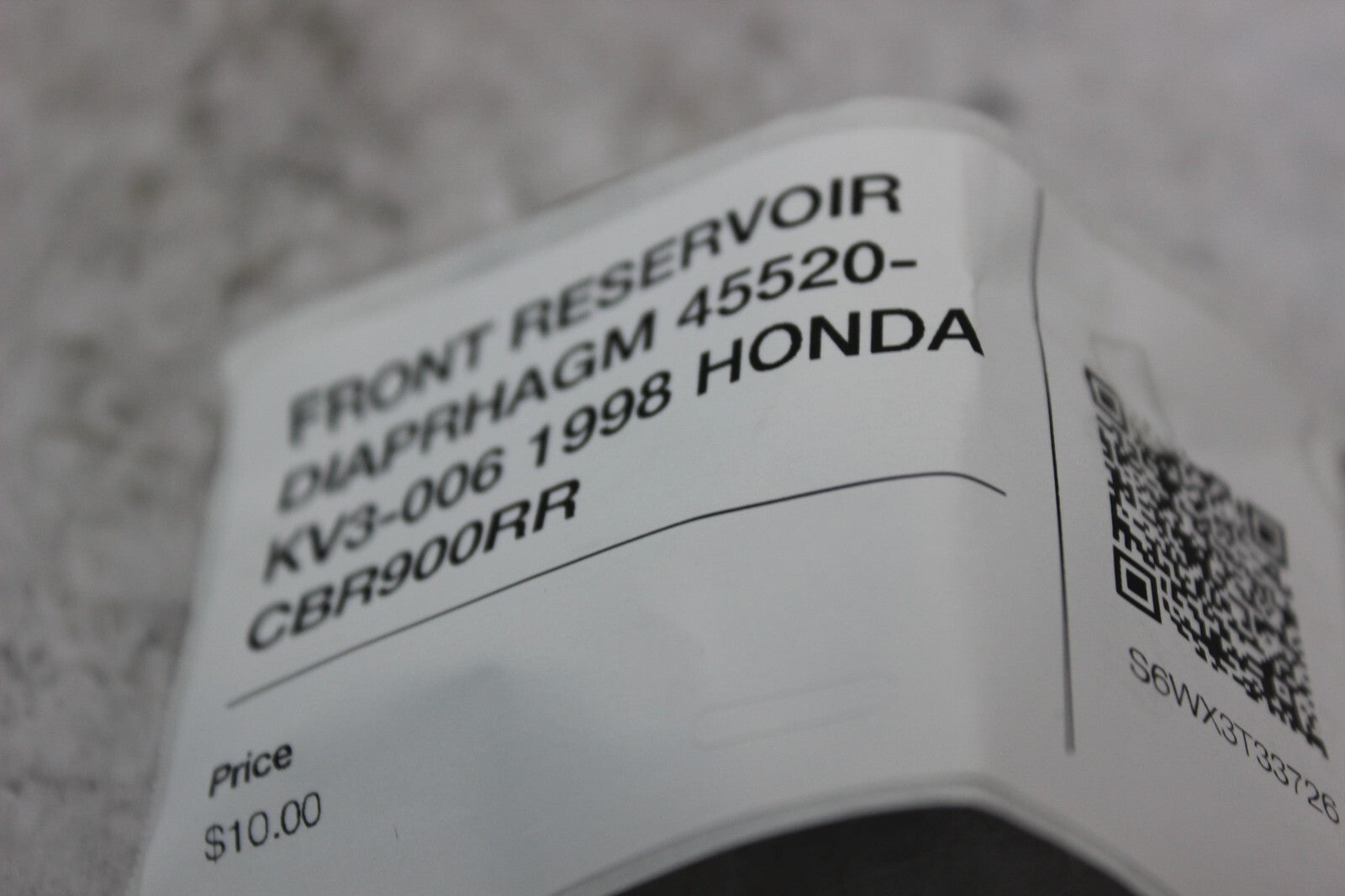FRONT RESERVOIR DIAPRHAGM 45520-KV3-006 1998 HONDA CBR900RR