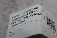 FRONT RESERVOIR DIAPRHAGM 45520-KV3-006 1998 HONDA CBR900RR