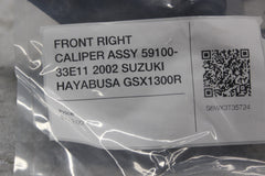 FRONT RIGHT CALIPER ASSY 59100-33E11 2002 SUZUKI HAYABUSA GSX1300R