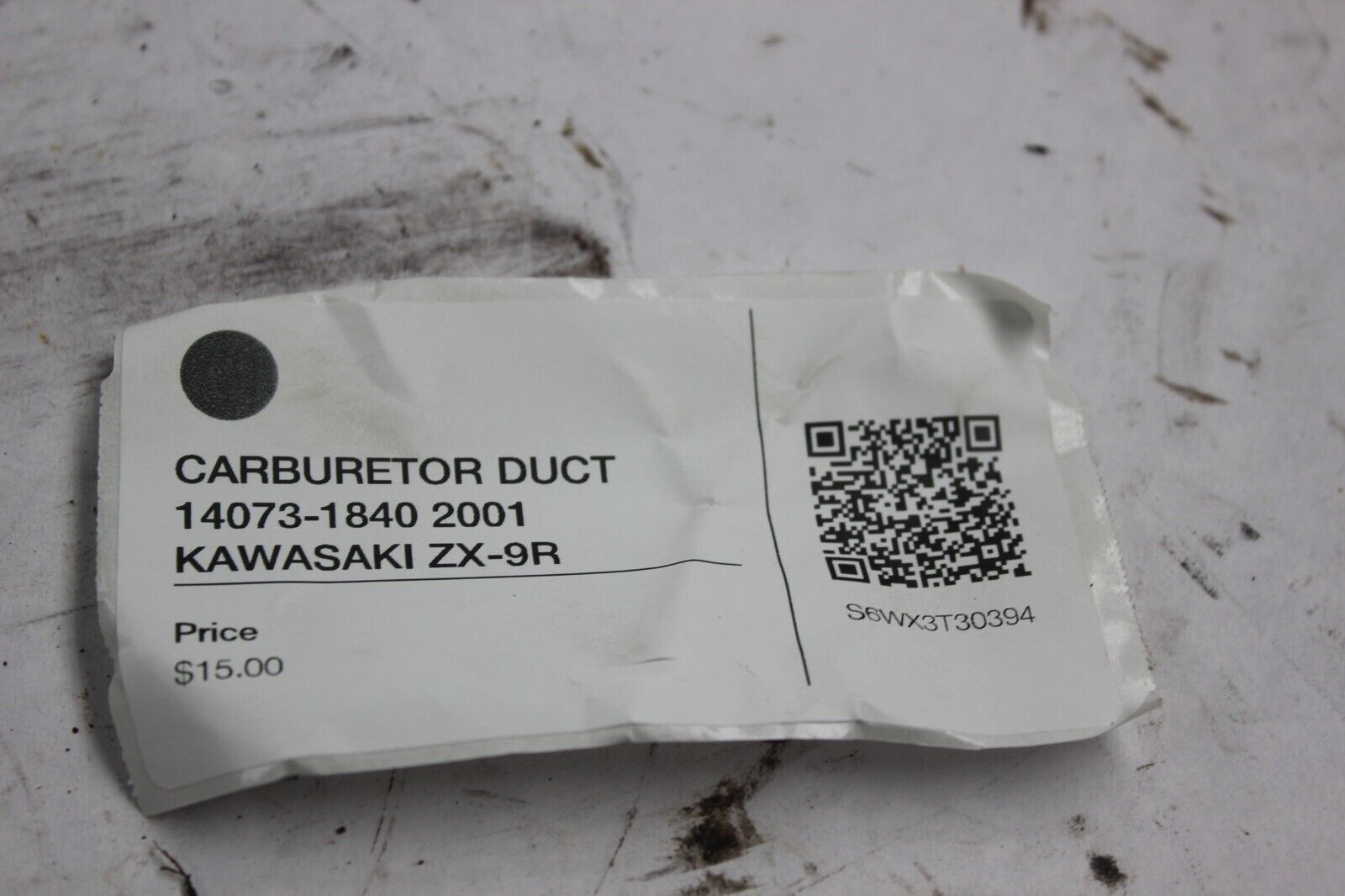 CARBURETOR DUCT 14073-1840 2001 KAWASAKI ZX-9R