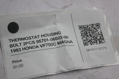 THERMOSTAT HOUSING BOLT 2PCS 95701-06022-00 1983 HONDA VF750C MAGNA