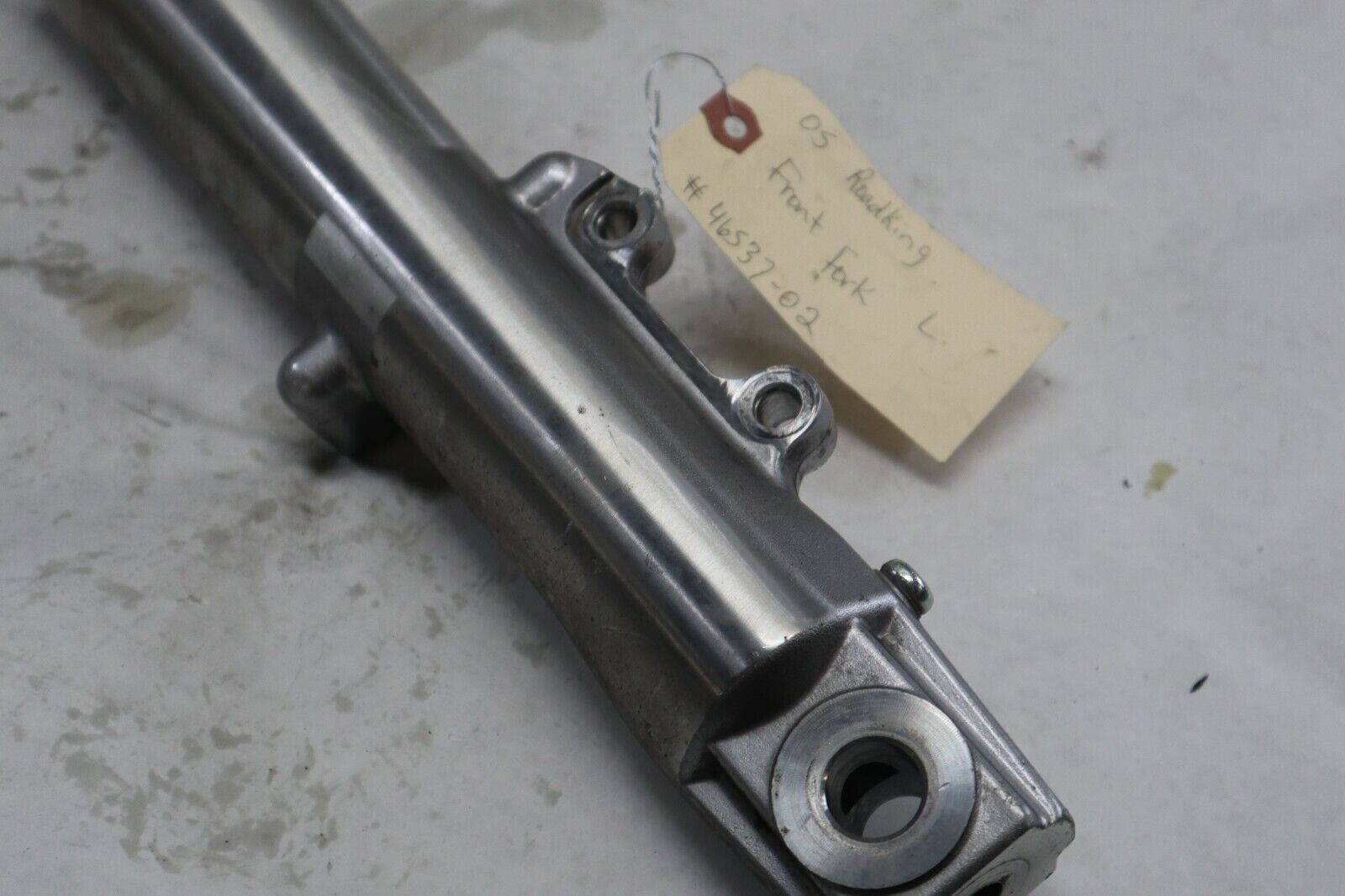 OEM Harley Davidson LEFT Fork Suspension 2005 Road King Blk/Red 46537-02