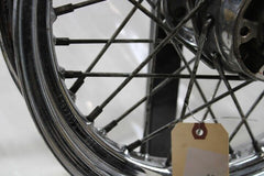 OEM Harley Davidson Front Spoke 16” X 3” Dual Hub No Bearings