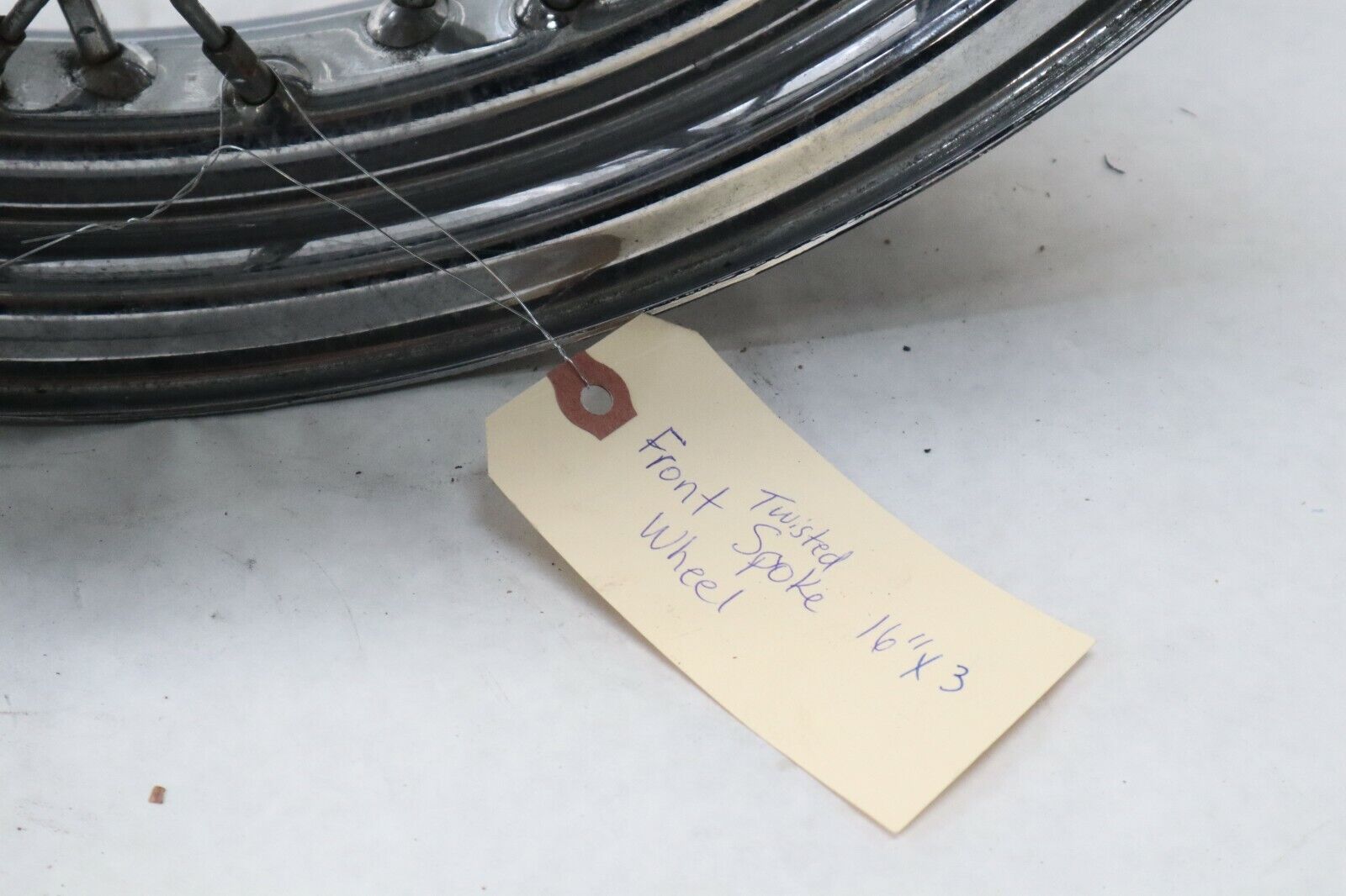 Chrome Twisted Spoke FRONT Wheel 16" X 3" 25MM Bearings 2008+ Harley Touring