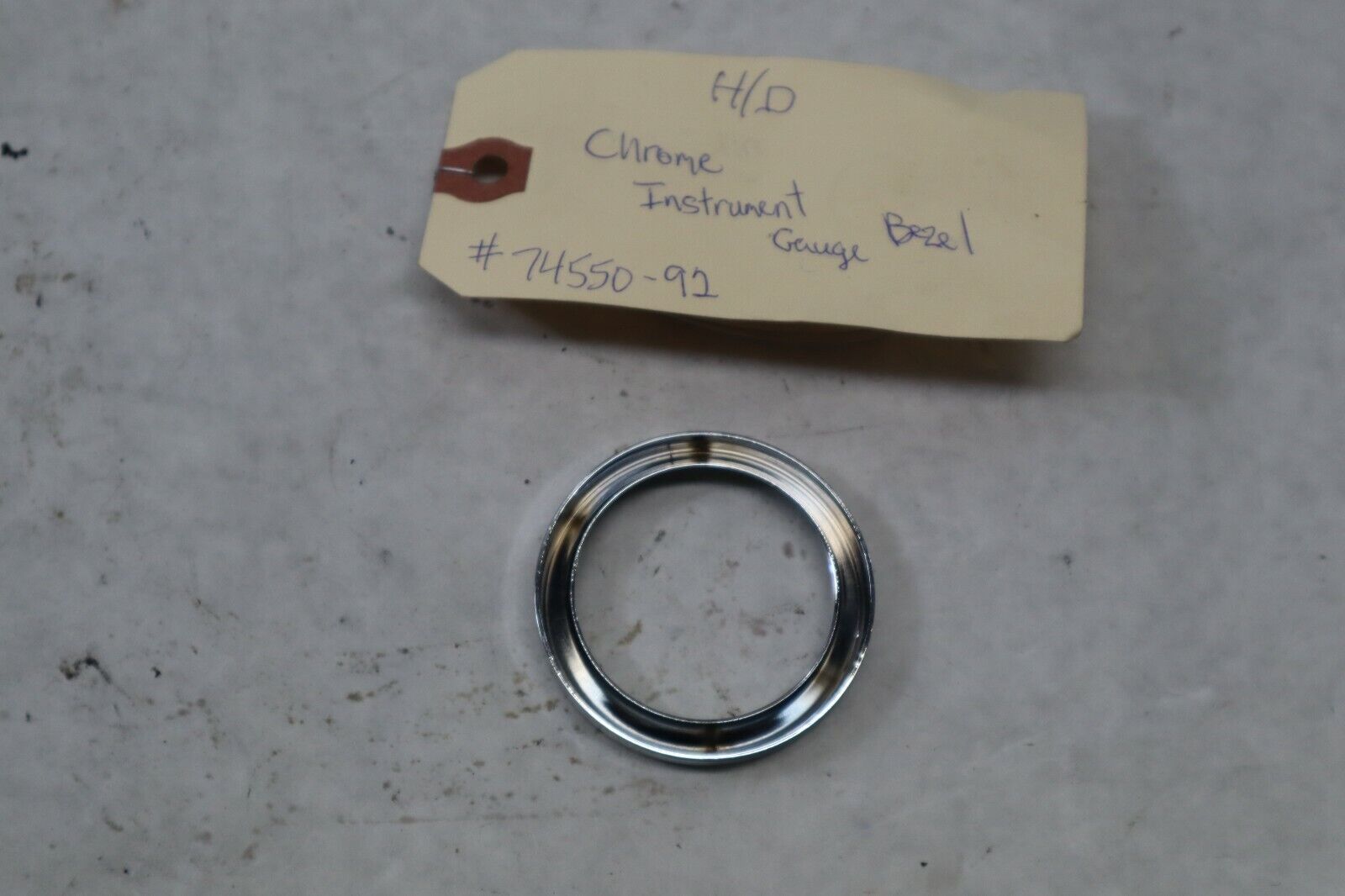 OEM Harley Davidson Chrome Gauge Bezel 74550-92