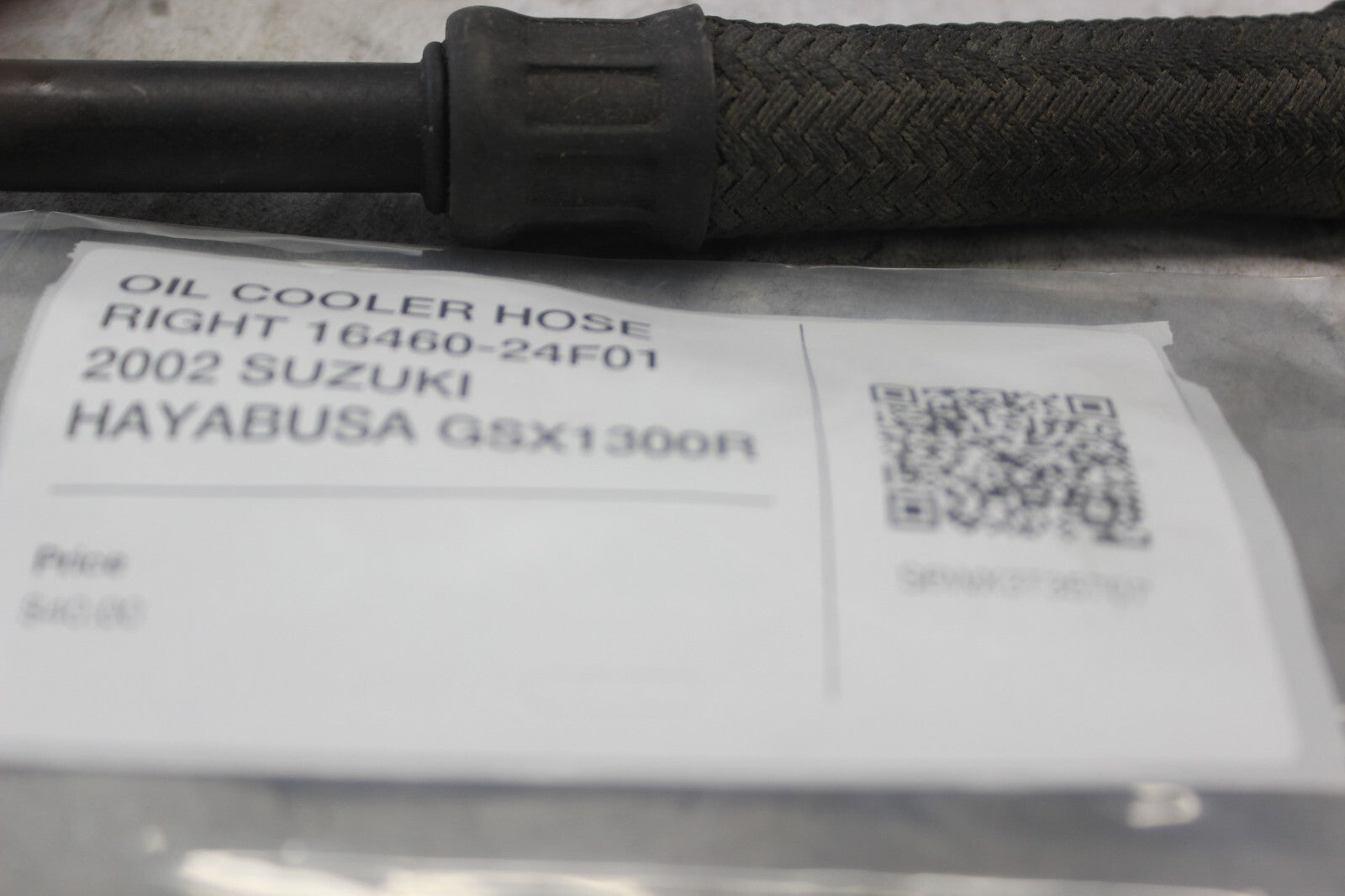 OIL COOLER HOSE RIGHT 16460-24F01 2002 SUZUKI HAYABUSA GSX1300R