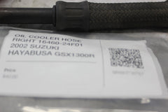 OIL COOLER HOSE RIGHT 16460-24F01 2002 SUZUKI HAYABUSA GSX1300R