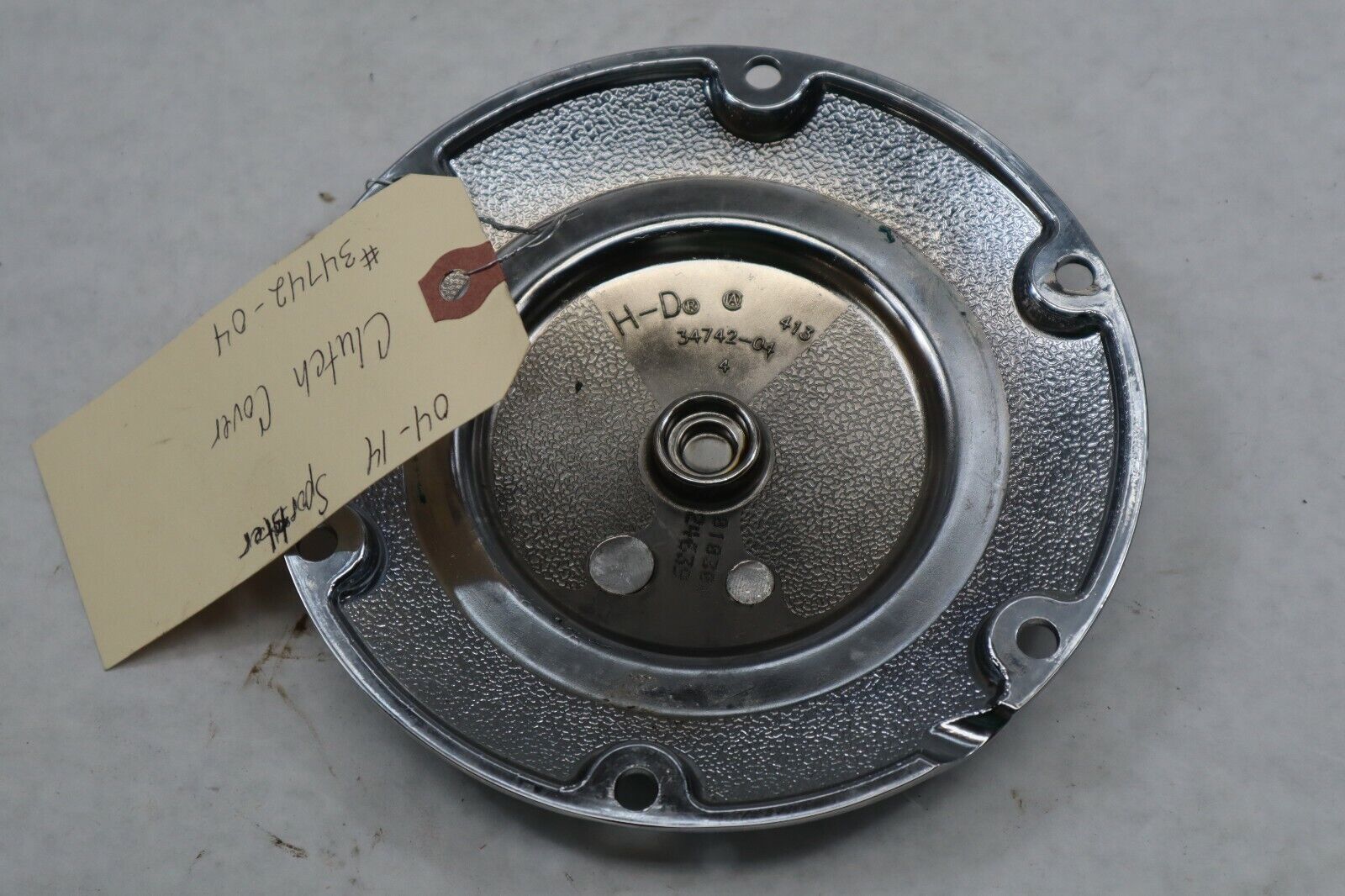 OEM Harley Davidson Clutch Derby Cover Chrome 2005 Sportster 34742-04