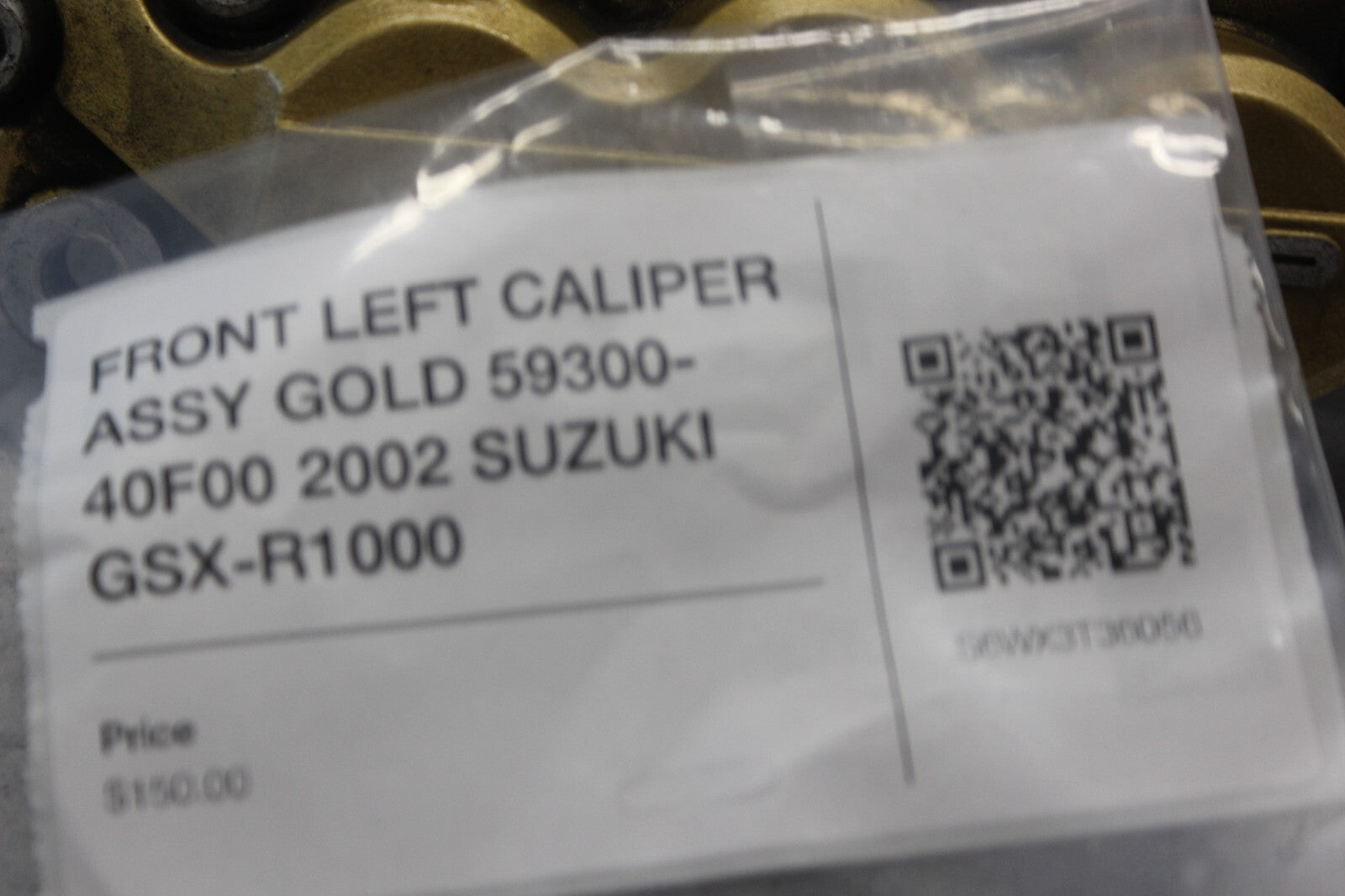 FRONT LEFT CALIPER ASSY GOLD 59300-40F00 2002 SUZUKI GSX-R1000