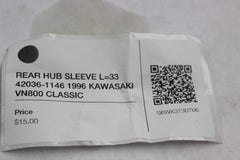 REAR HUB SLEEVE L=33 42036-1146 1996 KAWASAKI VN800 CLASSIC