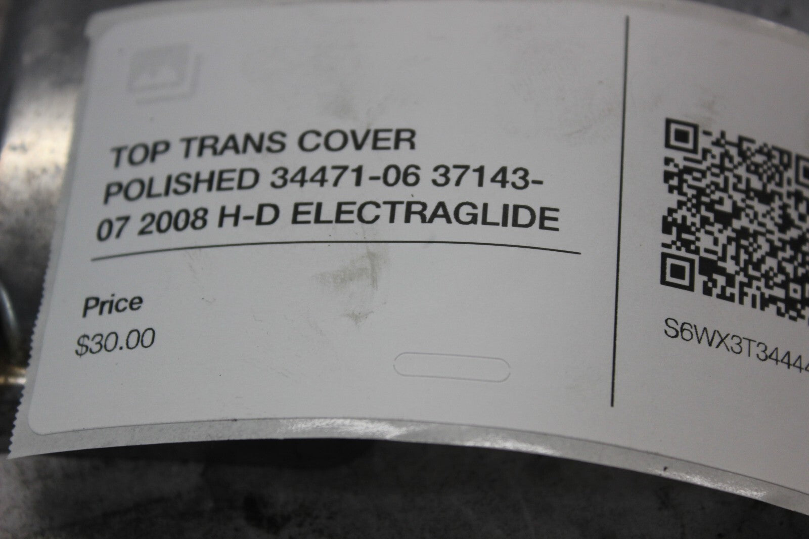 TOP TRANS COVER POLISHED 34471-06 37143-07 2008 H-D ELECTRAGLIDE FLHT