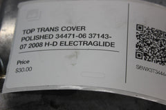 TOP TRANS COVER POLISHED 34471-06 37143-07 2008 H-D ELECTRAGLIDE FLHT
