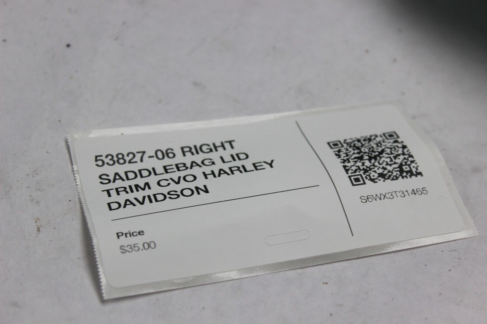 53827-06 RIGHT SADDLEBAG LID TRIM CVO HARLEY DAVIDSON