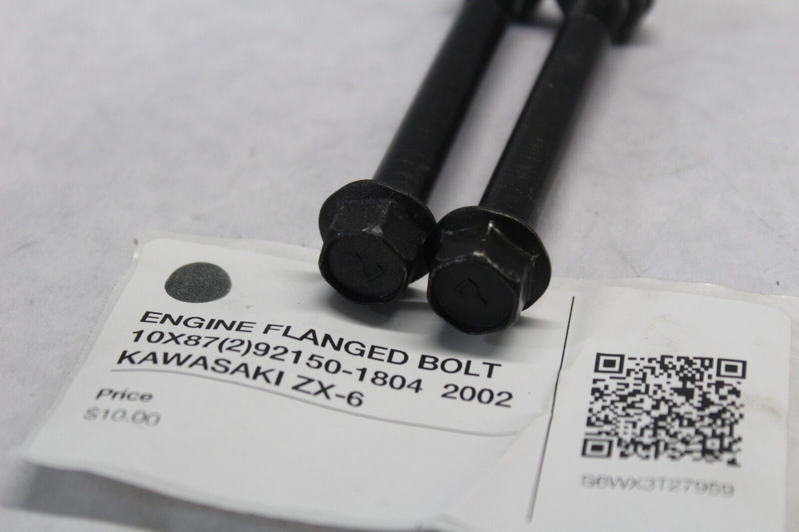 ENGINE FLANGED BOLT 10X87(2)92150-1804  2002 KAWASAKI ZX-6