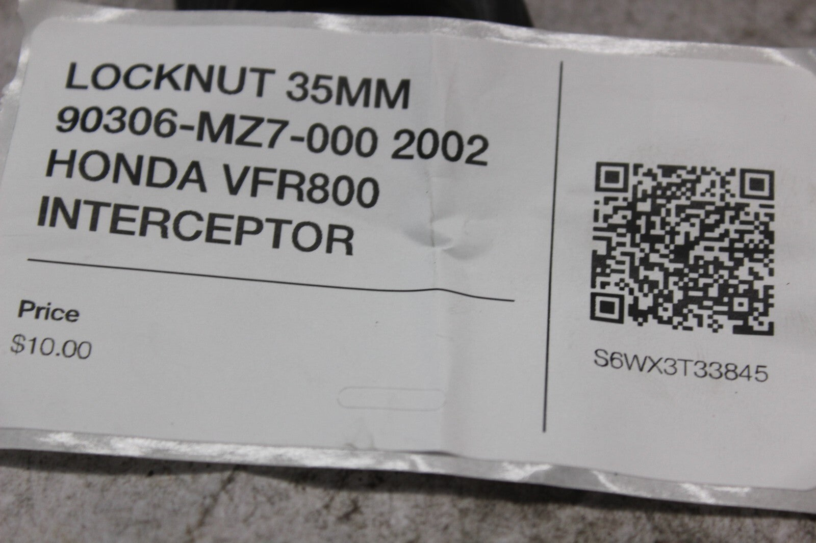LOCKNUT 35MM 90306-MZ7-000 2002 HONDA VFR800 INTERCEPTOR