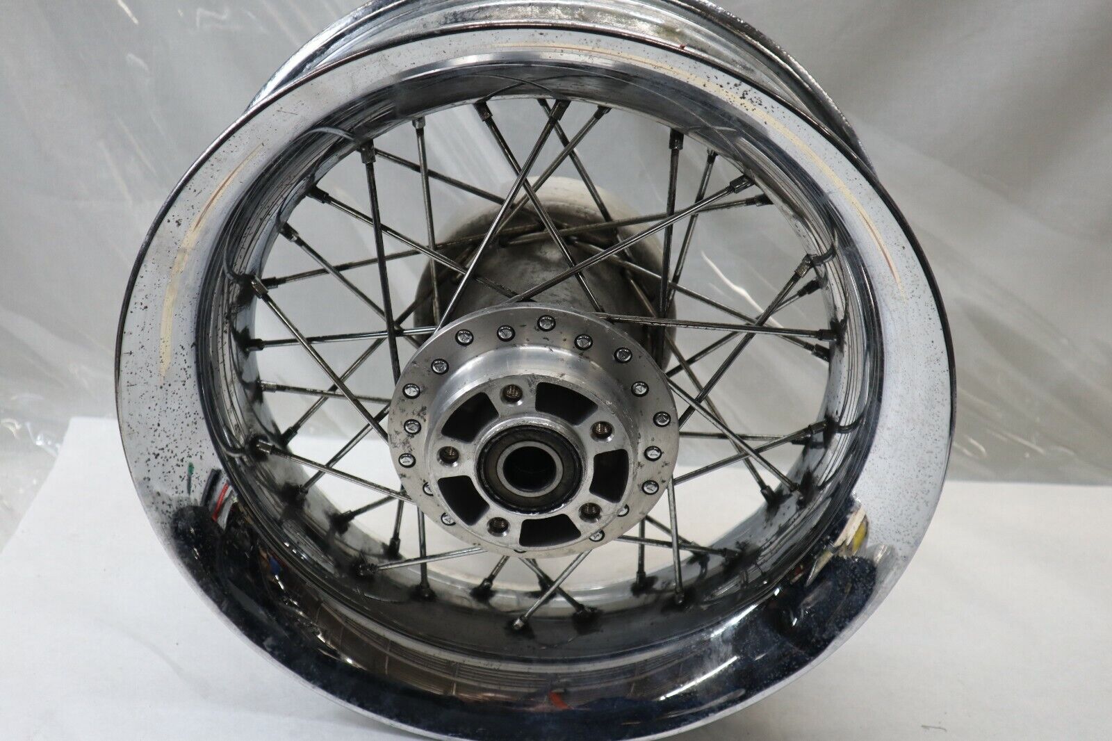 OEM Harley Davidson Rear Chrome Spoke Wheel 16" X 5" 41021-09
