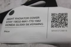 RIGHT RADIATOR COVER STAY 19032-MA1-770 1982 HONDA GL500I SILVERWING