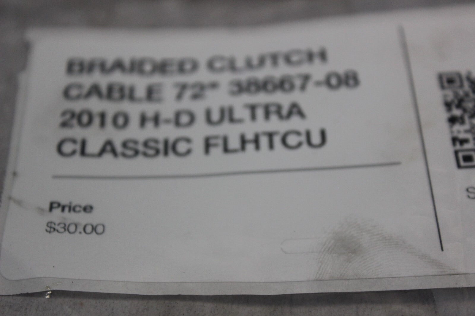 BRAIDED CLUTCH CABLE 72" 38667-08 2010 H-D ULTRA CLASSIC FLHTCU