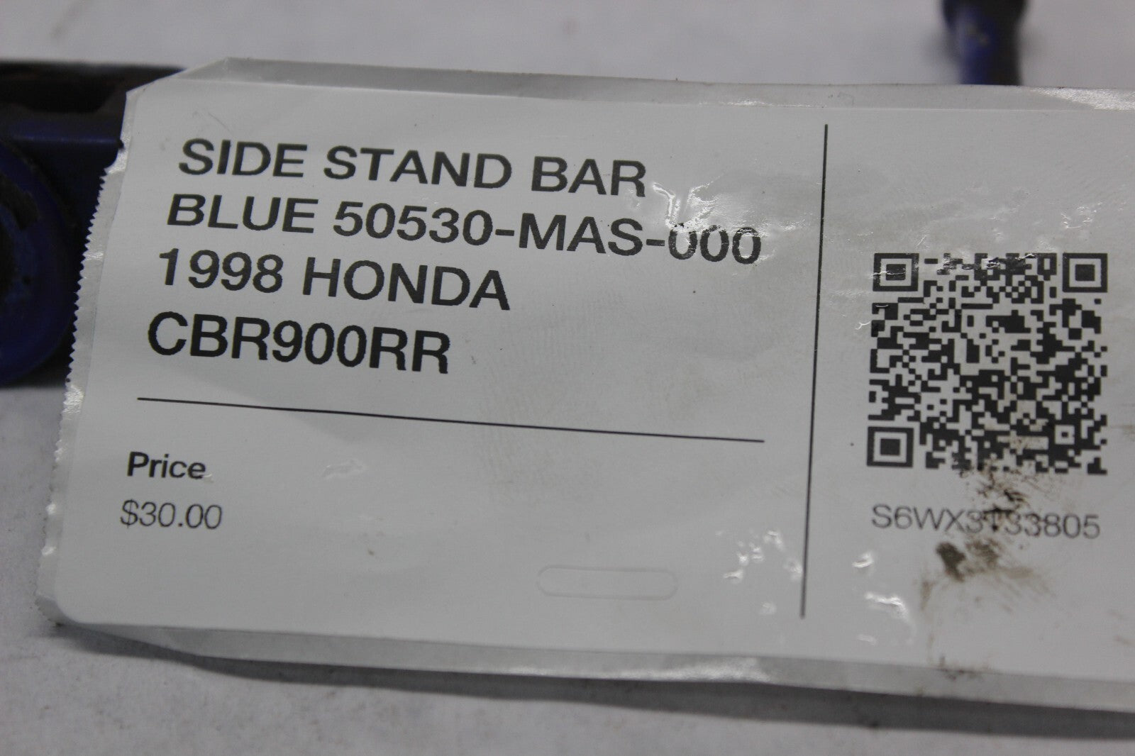 SIDE STAND BAR BLUE 50530-MAS-000 1998 HONDA CBR900RR