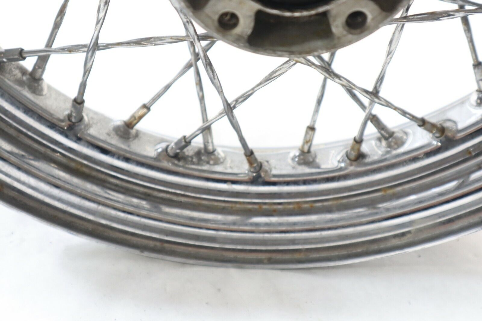 Chrome Twisted Spoke FRONT Wheel 16" X 3" 25MM Bearings 2008+ Harley Touring