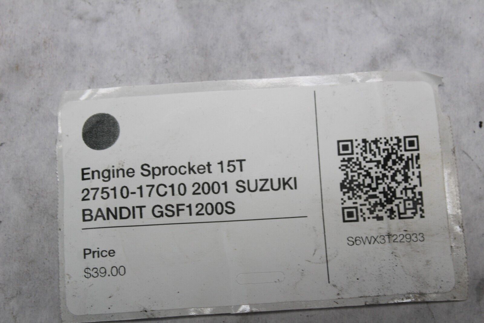 Engine Sprocket 15T 27510-17C10 2001 SUZUKI BANDIT GSF1200S