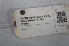 FRONT WHEEL (18X2.50) RED 44650-MB4-771 1984 Honda Magna VF700C