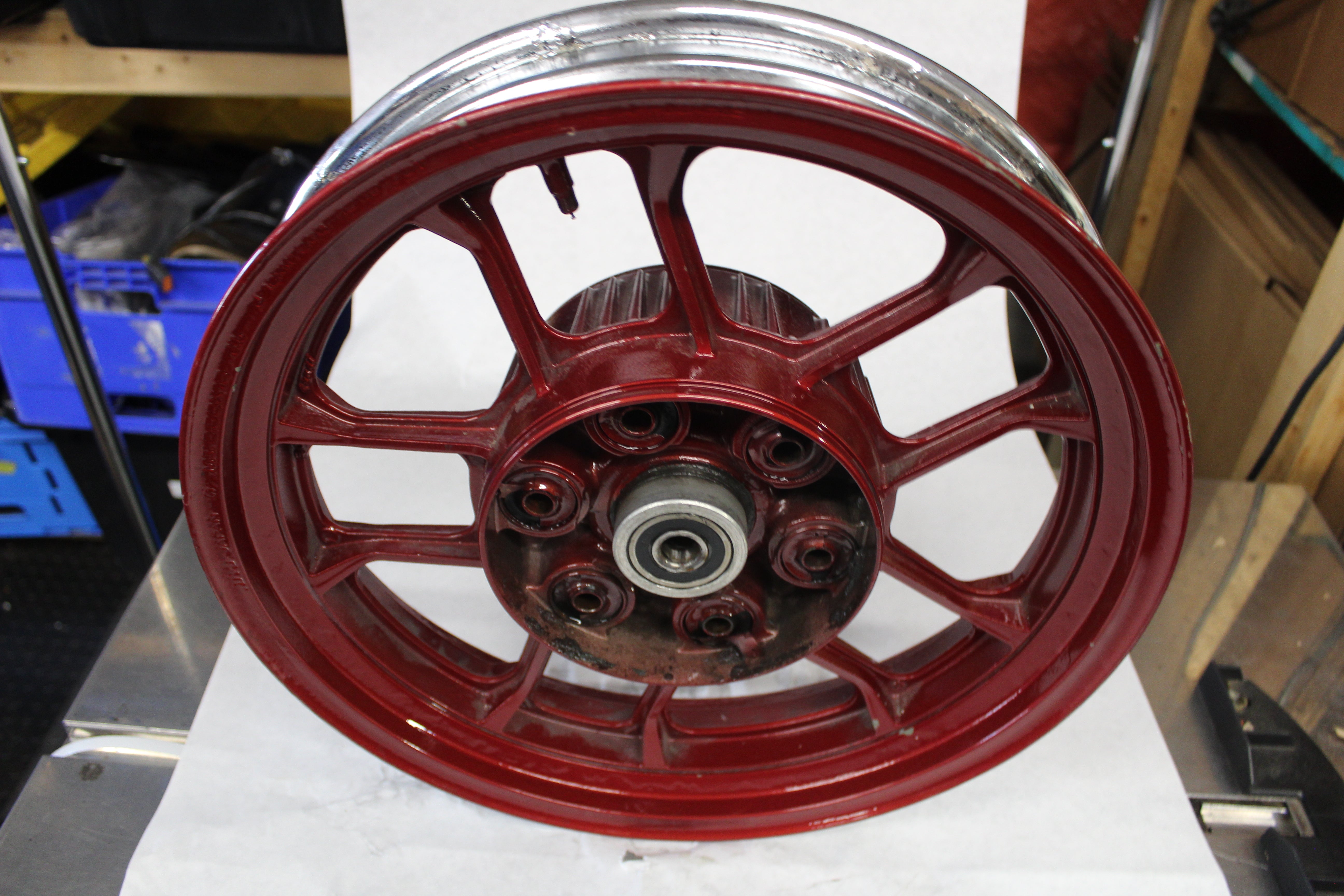 REAR WHEEL (16X3.0) RED 42650-MB1-870 1984 Honda Magna VF700C