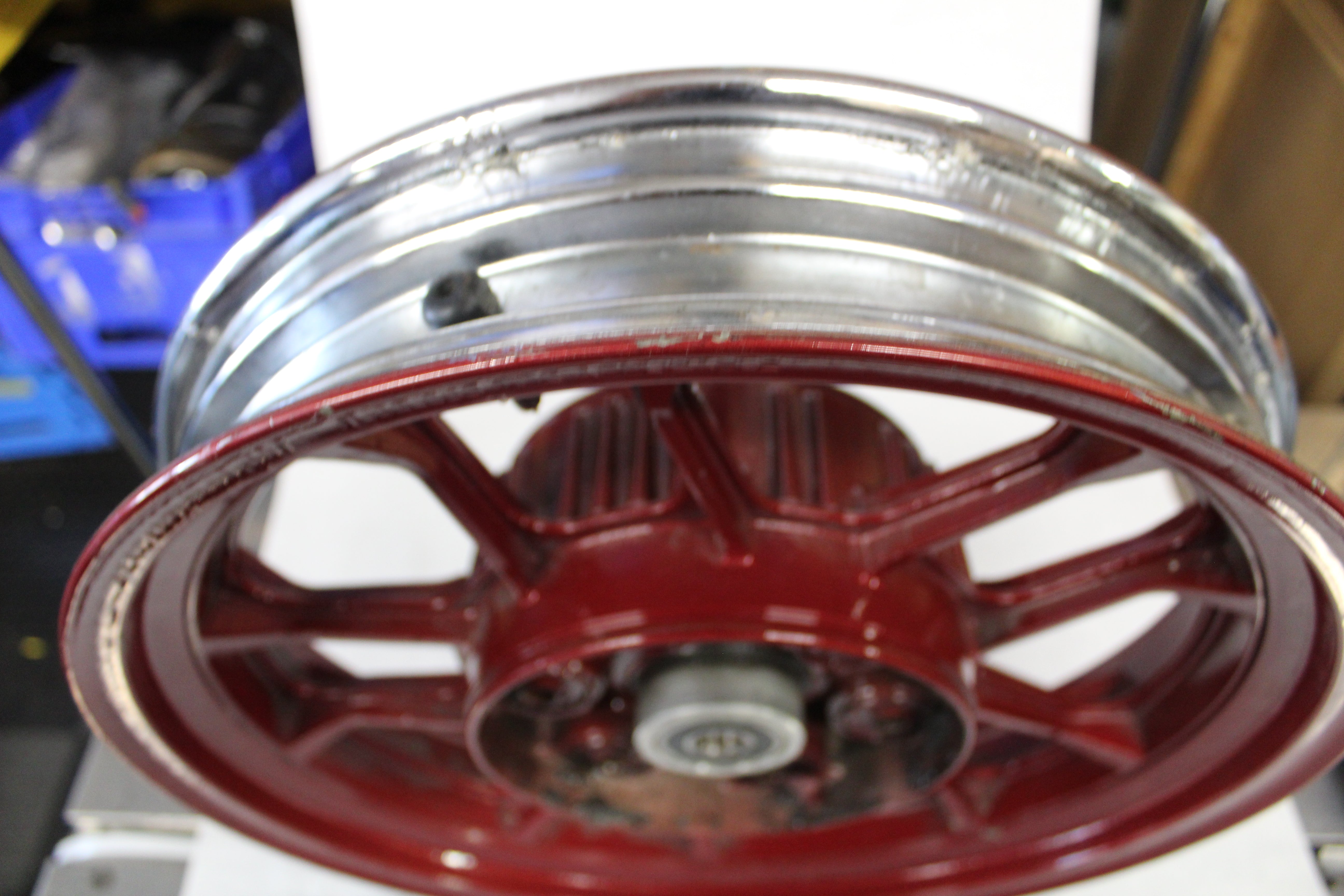 REAR WHEEL (16X3.0) RED 42650-MB1-870 1984 Honda Magna VF700C