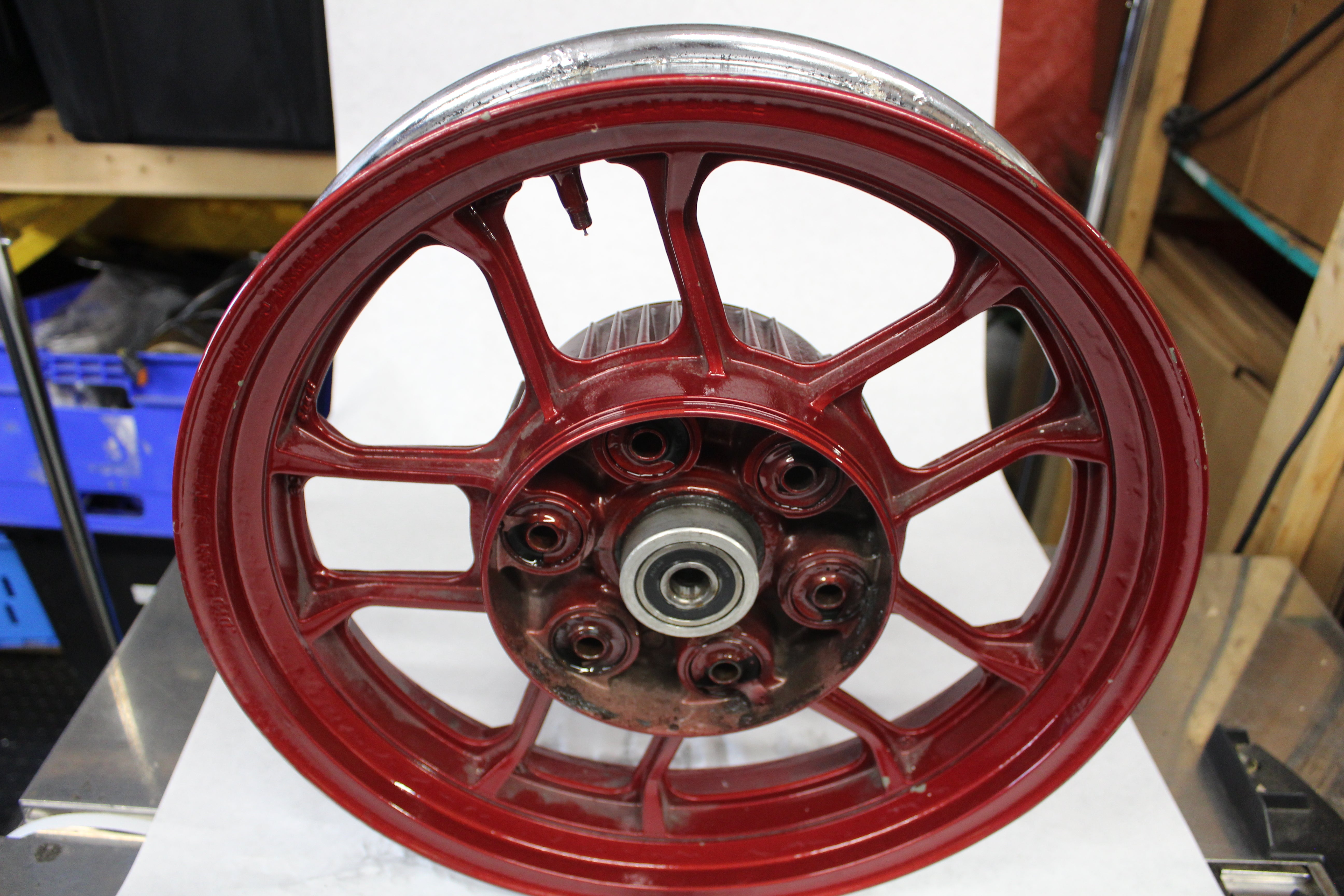 REAR WHEEL (16X3.0) RED 42650-MB1-870 1984 Honda Magna VF700C