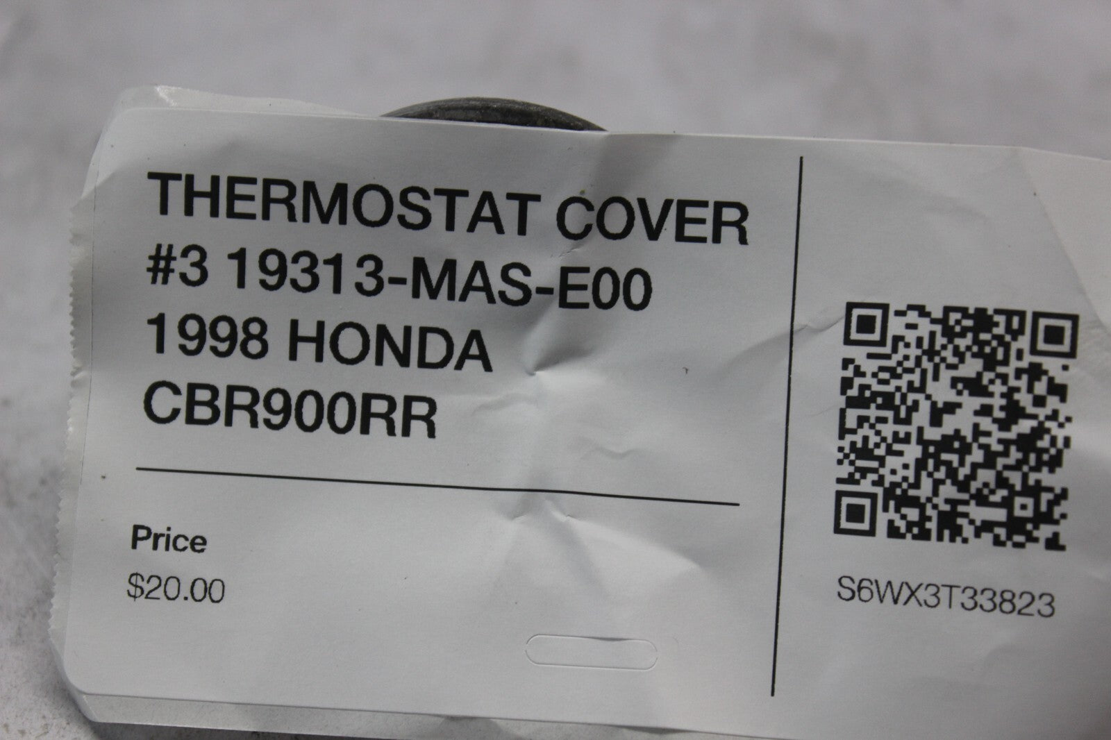 THERMOSTAT COVER #3 19313-MAS-E00 1998 HONDA CBR900RR