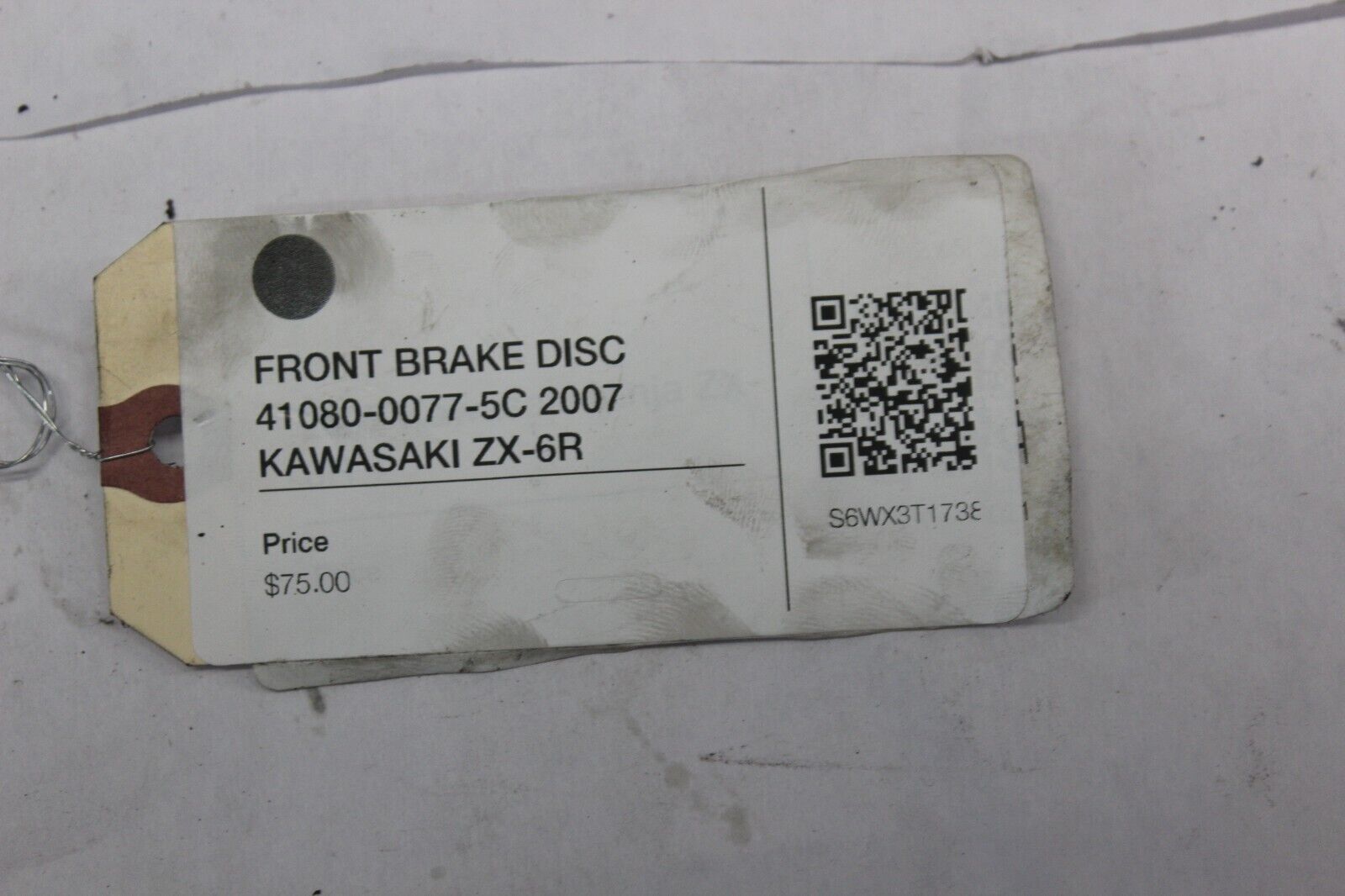 FRONT BRAKE DISC 41080-0077-5C 2007 KAWASAKI ZX-6R
