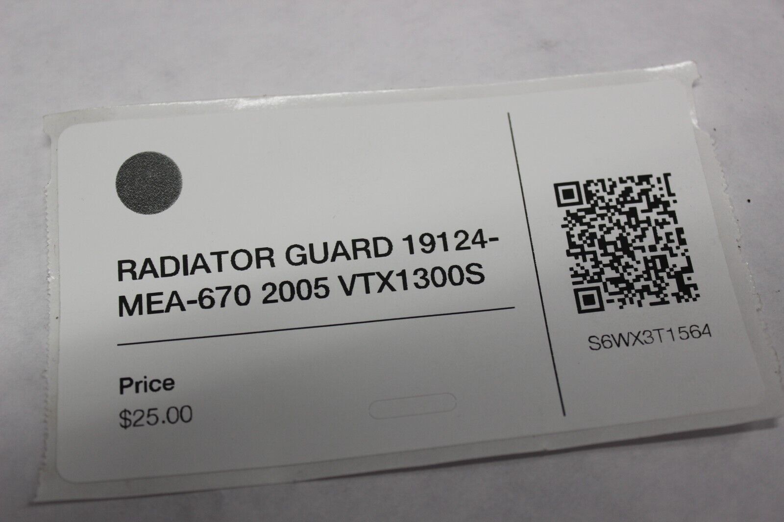 RADIATOR GUARD 19124-MEA-670 2005 Honda VTX1300S