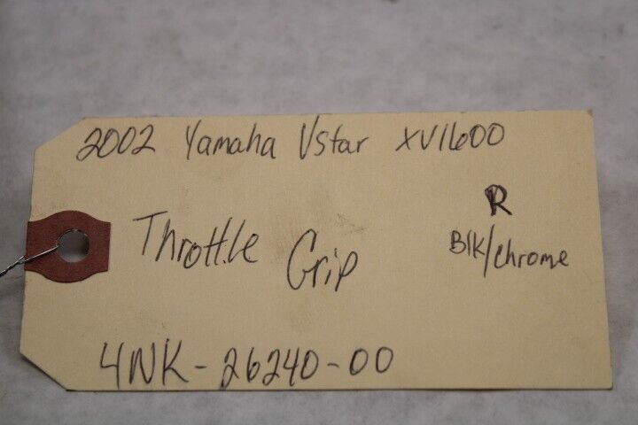 Throttle Grip Blk/Chrome 4NK-26240-00 2002 Yamaha RoadStar XV1600A