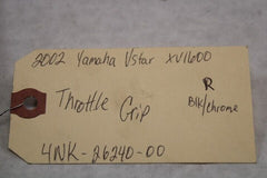 Throttle Grip Blk/Chrome 4NK-26240-00 2002 Yamaha RoadStar XV1600A