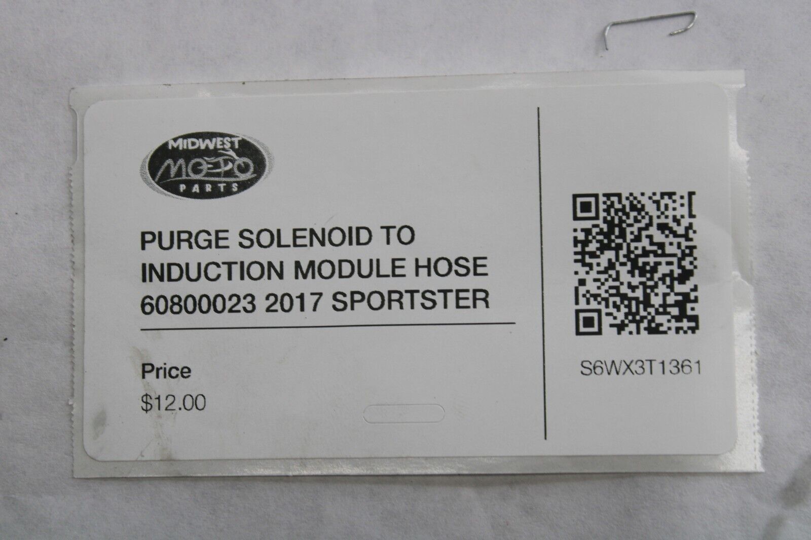 PURGE SOLENOID TO INDUCTION MODULE HOSE 60800023 2017 SPORTSTER XL1200T SuperLow
