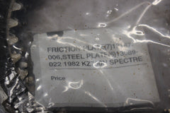 FRICTION PLATE( 7) 13187-006,STEEL PLATE (6) 13089-022 1982 KZ750N SPECTRE