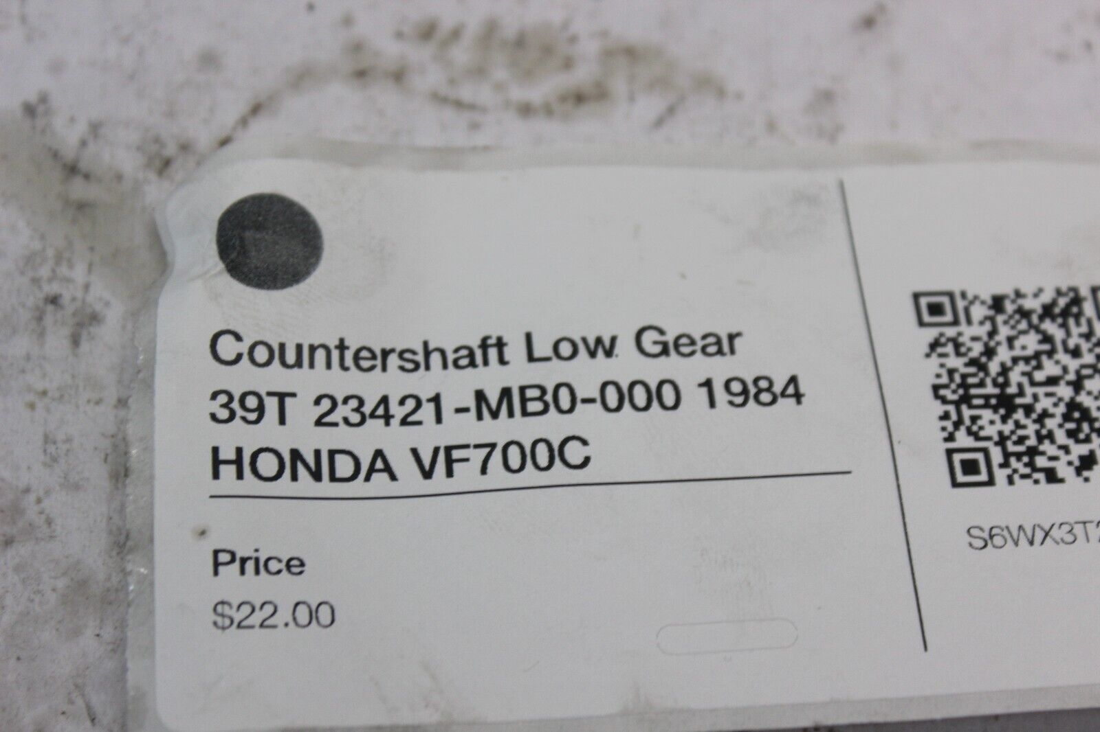 Countershaft Low Gear 39T 23421-MB0-000 1984 HONDA VF700C