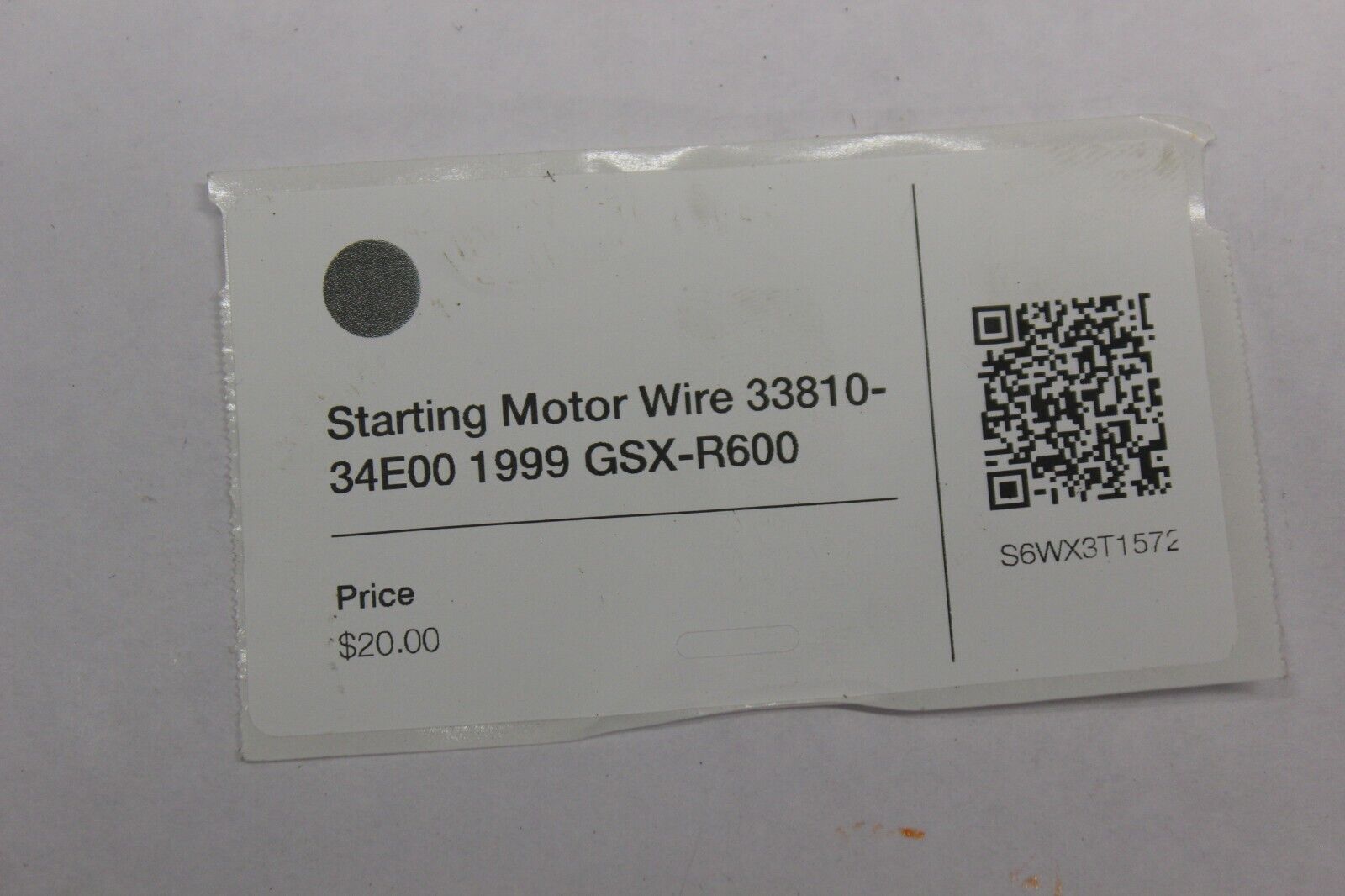 Starting Motor Wire 33810-34E00 1999 Suzuki GSX-R600