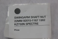 SWINGARM SHAFT NUT 22MM 92015-1167 1982 Kawasaki Spectre KZ750N