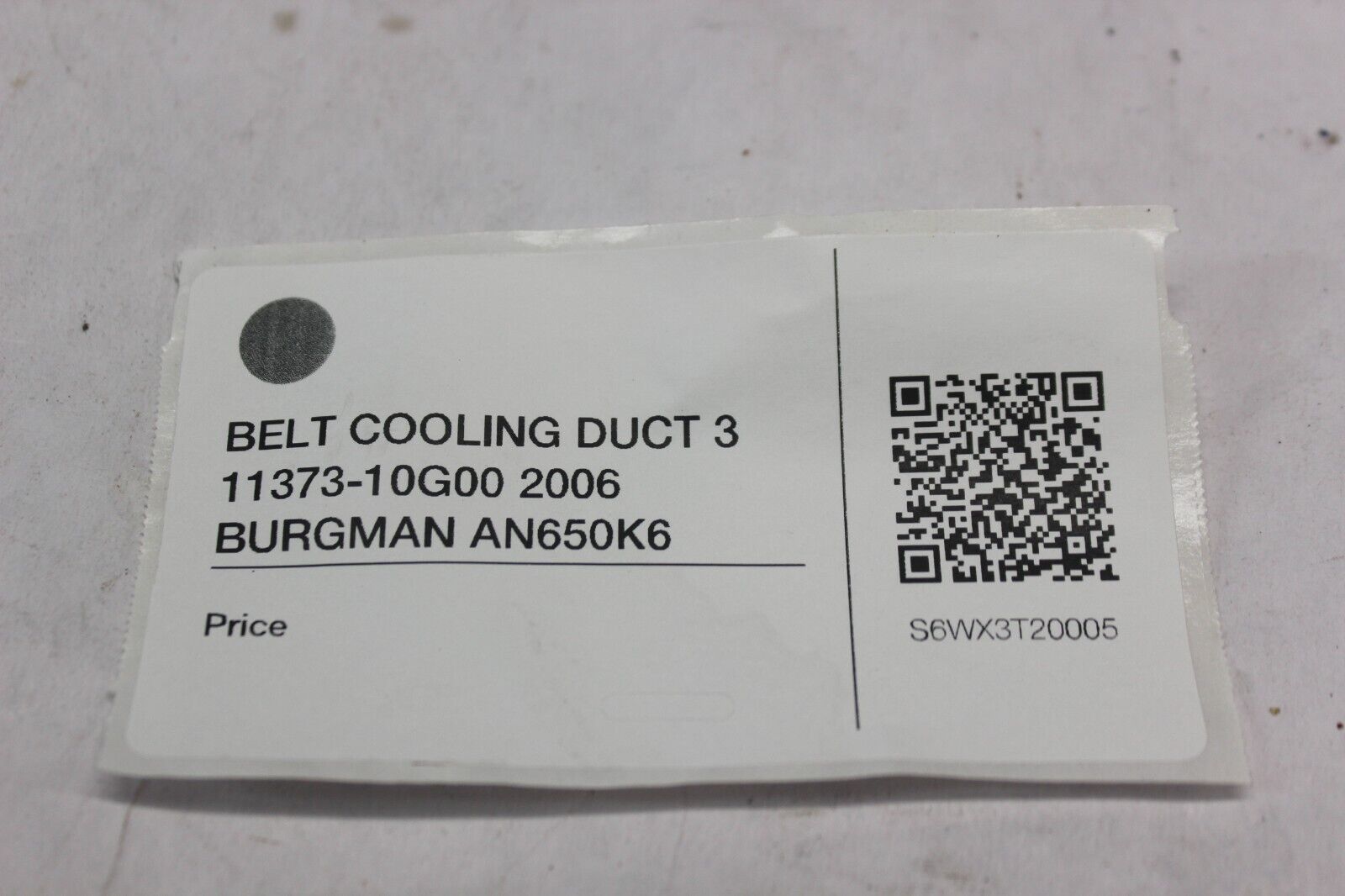 BELT COOLING DUCT 3 11373-10G00 2006 BURGMAN AN650K6