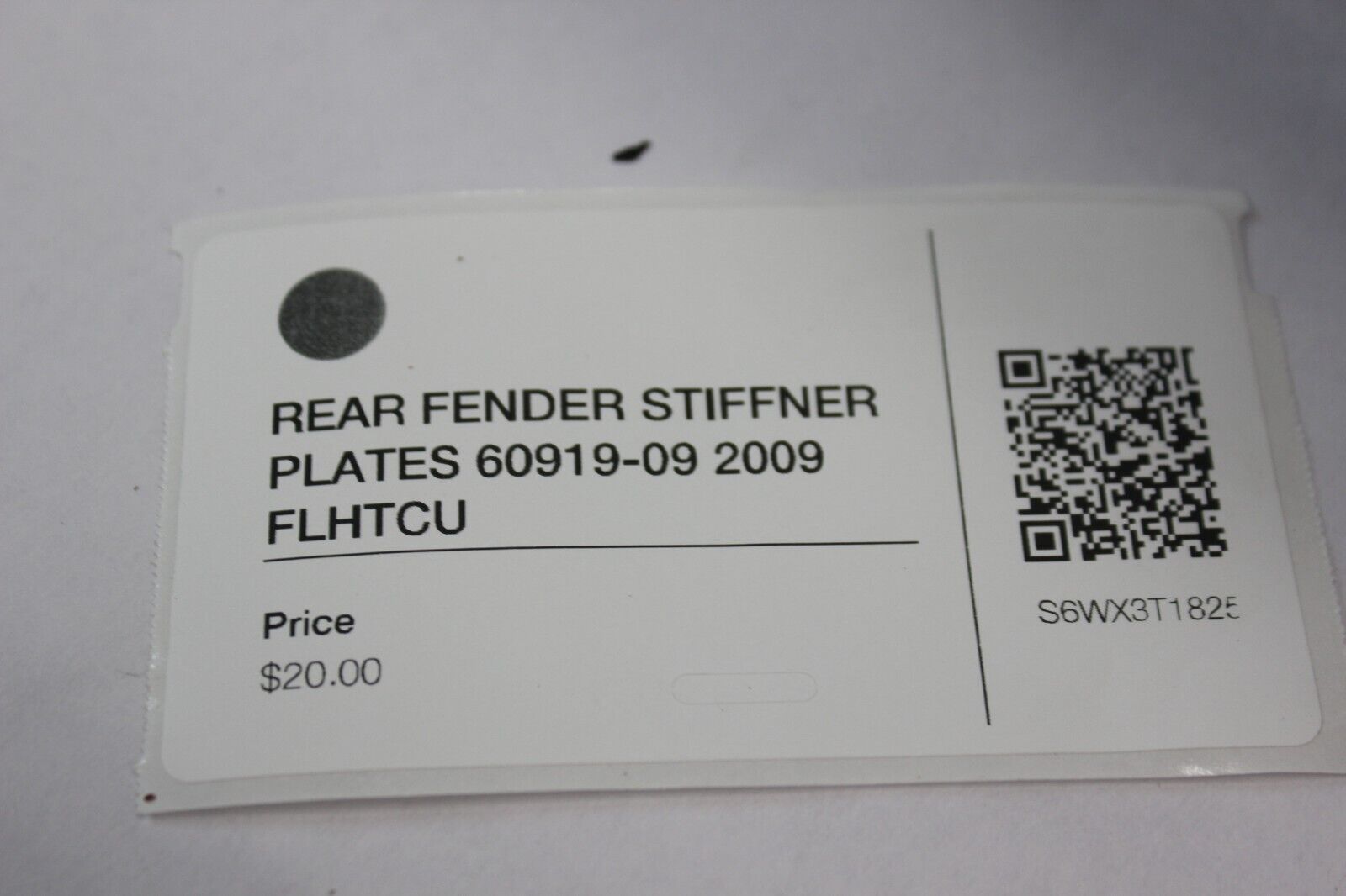 REAR FENDER STIFFNER PLATES 60919-09 2009 FLHTCU Harley Davidson