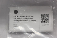 FRONT BRAKE MASTER CYLINDER ASSY(PARTS ONLY) 45500-ME9-772 1984 Honda VF700C