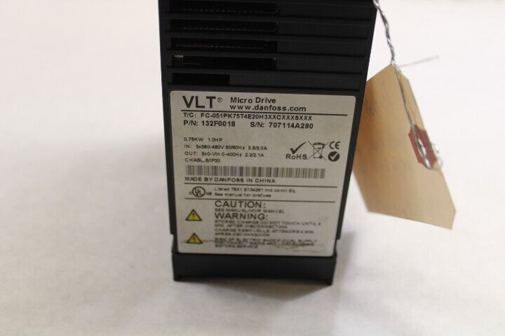 DanFoss Inverter Drive 3 phase 2.2A 132F0018 NOT TESTED