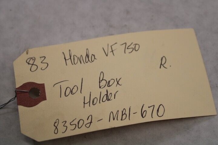 Toolbox Holder Right 83502-MB1-670 1983 Honda VF750