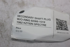 SECONDARY SHAFT PLUG W/O-RING 92066-1019 1982 KZ750N SPECTRE