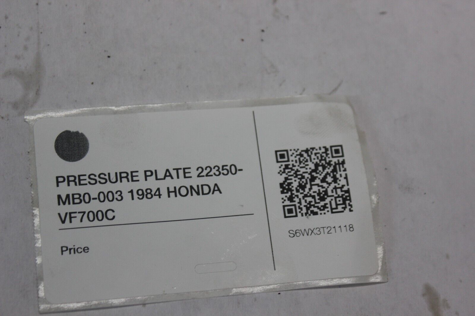 PRESSURE PLATE 22350-MB0-003 1984 HONDA VF700C