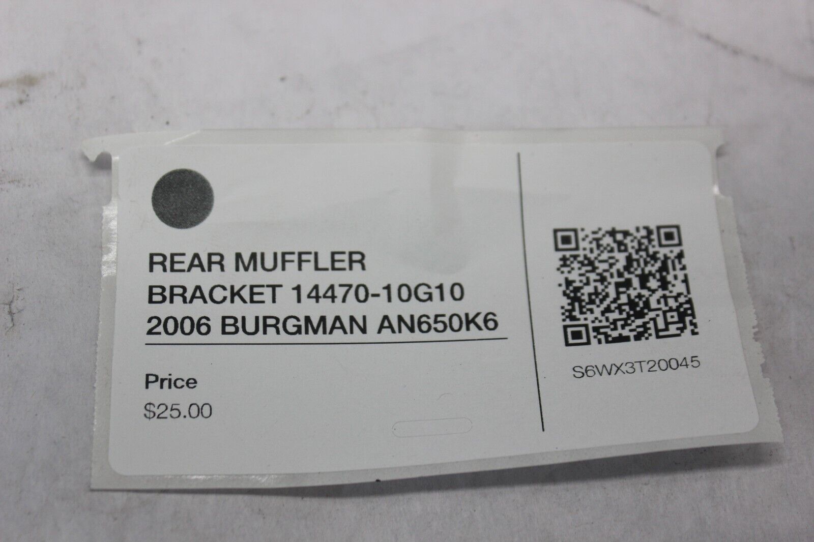 REAR MUFFLER BRACKET 14470-10G10 2006 BURGMAN AN650K6