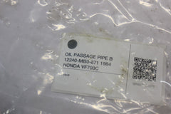 OIL PASSAGE PIPE B 12240-MB0-871 1984 HONDA VF700C