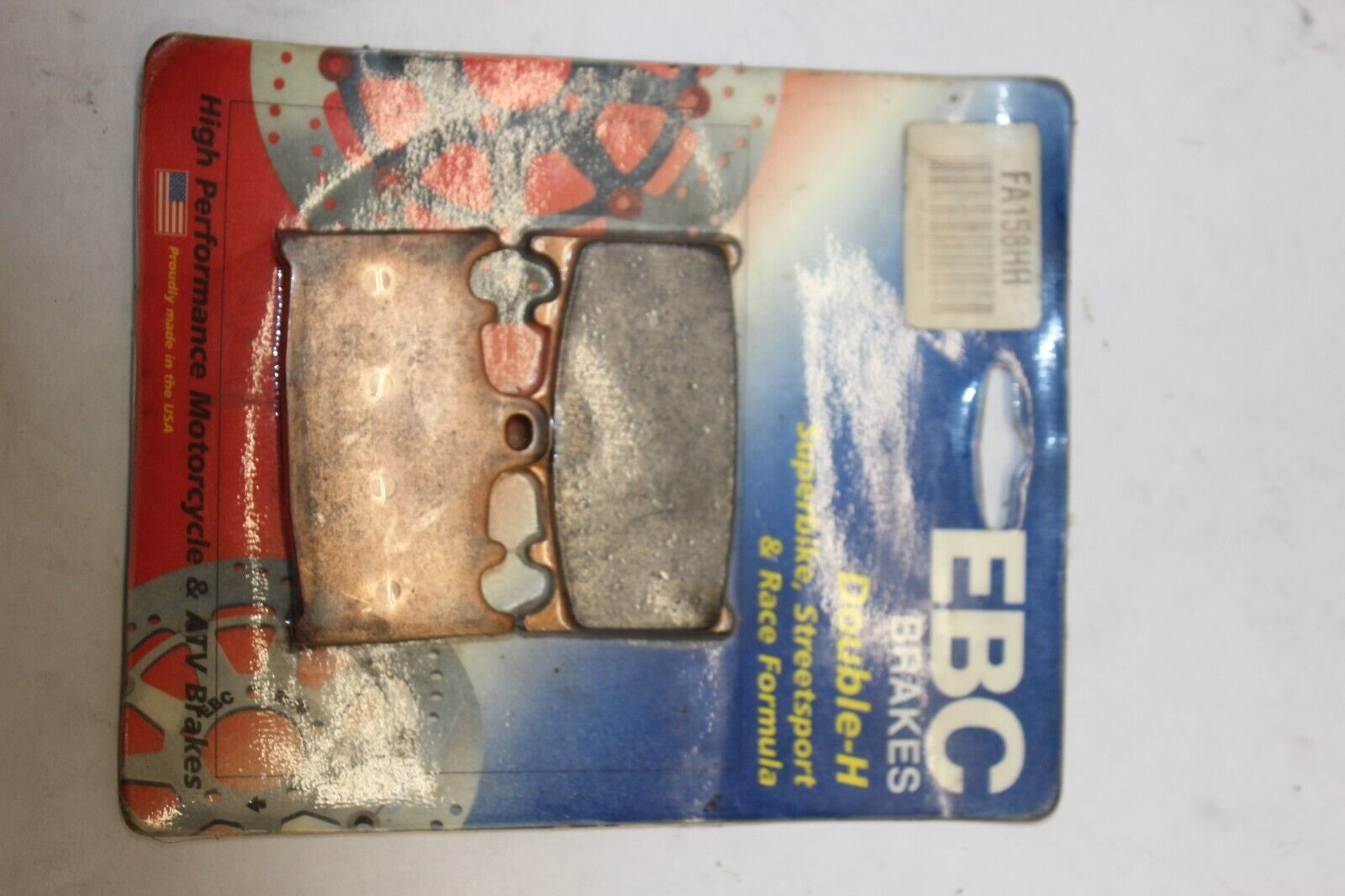NEW EBC BRAKE PAD SET (FA158HH) 59300-34830 1999 Suzuki GSX-R600