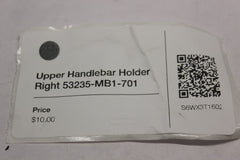 Upper Handlebar Holder Right 53235-MB1-701 1984 Honda VF700C